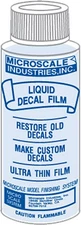 Microscale Model Railroad/Train Decal Liquid Decal Film Restorer 1oz Bottle(117)