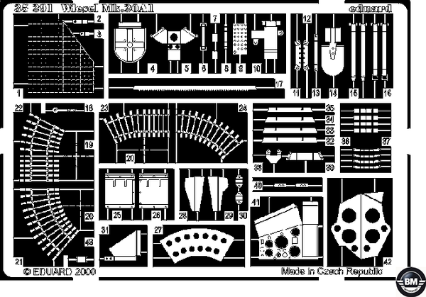 Eduard FotoäTzteile Wiesel Mk.20A1 Detail Set For Afv Kit 1:35 Art 35291-image