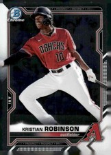 2021 Bowman Chrome #BCP-158 Kristian Robinson Prospects