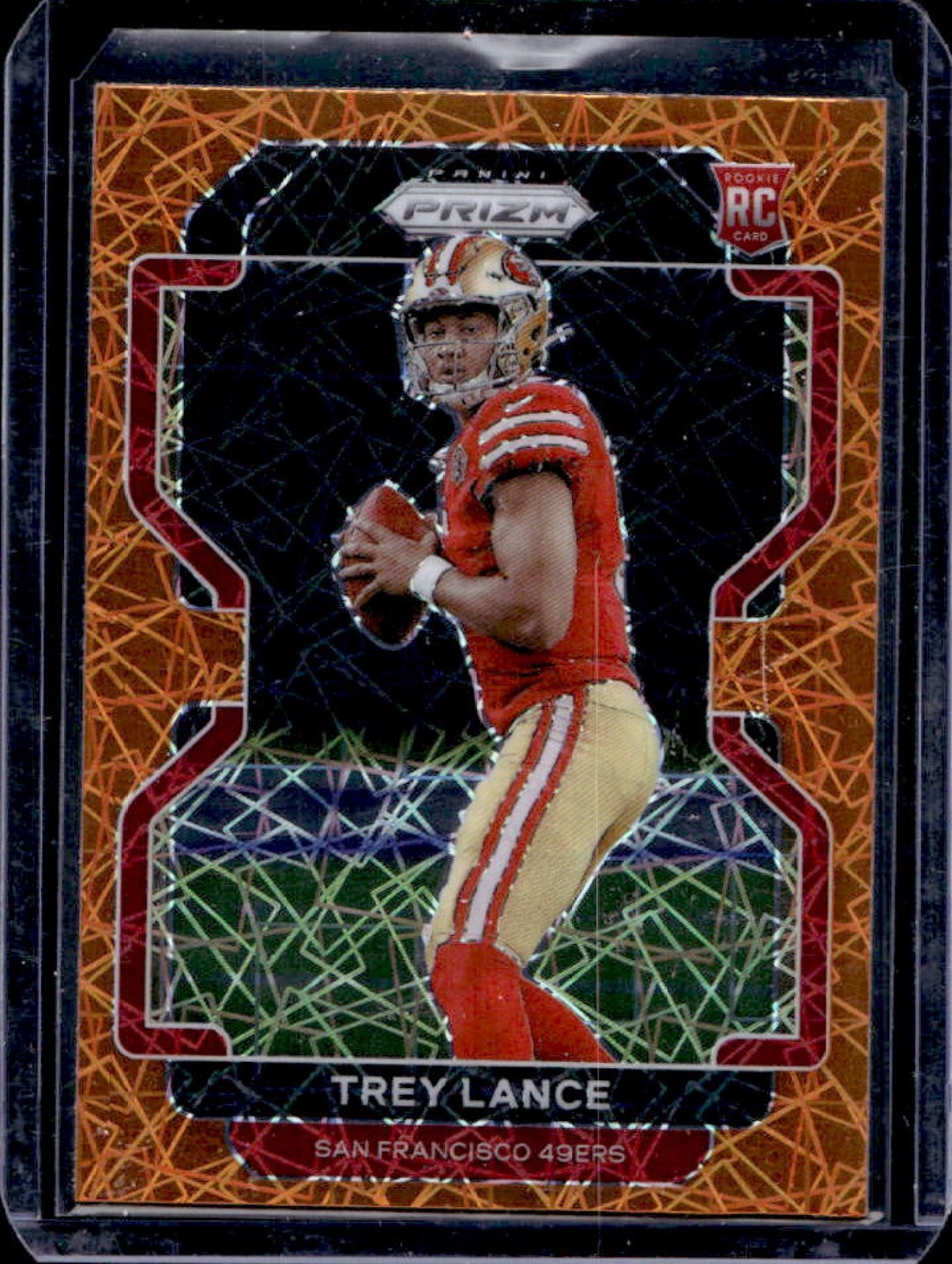 2021 Prizm Trey Lance RC Lazer Rookie #333 49ers
