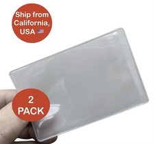 2 Pack - Card Holder Protector Sleeve Medicare SSN ID License Credit Debit Bank