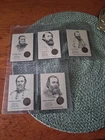 Civil War General CARDS 1899 INDIAN HEAD PENNIES , HOOD / JACKSON/ STUART / HILL