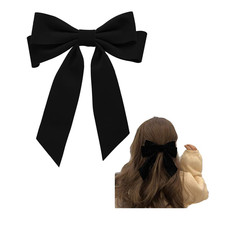 Black Velvet Hair Bow Clips Alligator Clips for Hair Bows Hair Clips for Women G