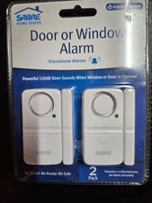 Sabre Home Series NEW Door or Window Alarms 120 dB Siren Self Install 2 Pack