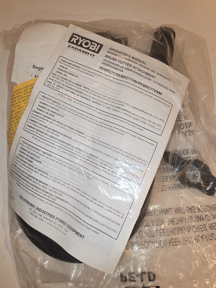 Ryobi Expand It Brush Cutter  RYBRC77 (Handle w/ strap ONLY)  Attachment Parts - Image 2 of 2