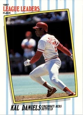 1987 Fleer League Leaders #13 Kal Daniels - BB