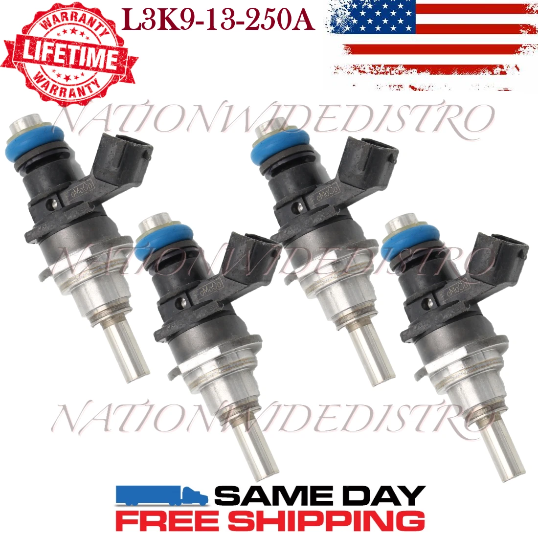 4x OEM Mazda Fuel Injectors for 06-13 MazdaSpeed 3 MazdaSpeed 6 CX