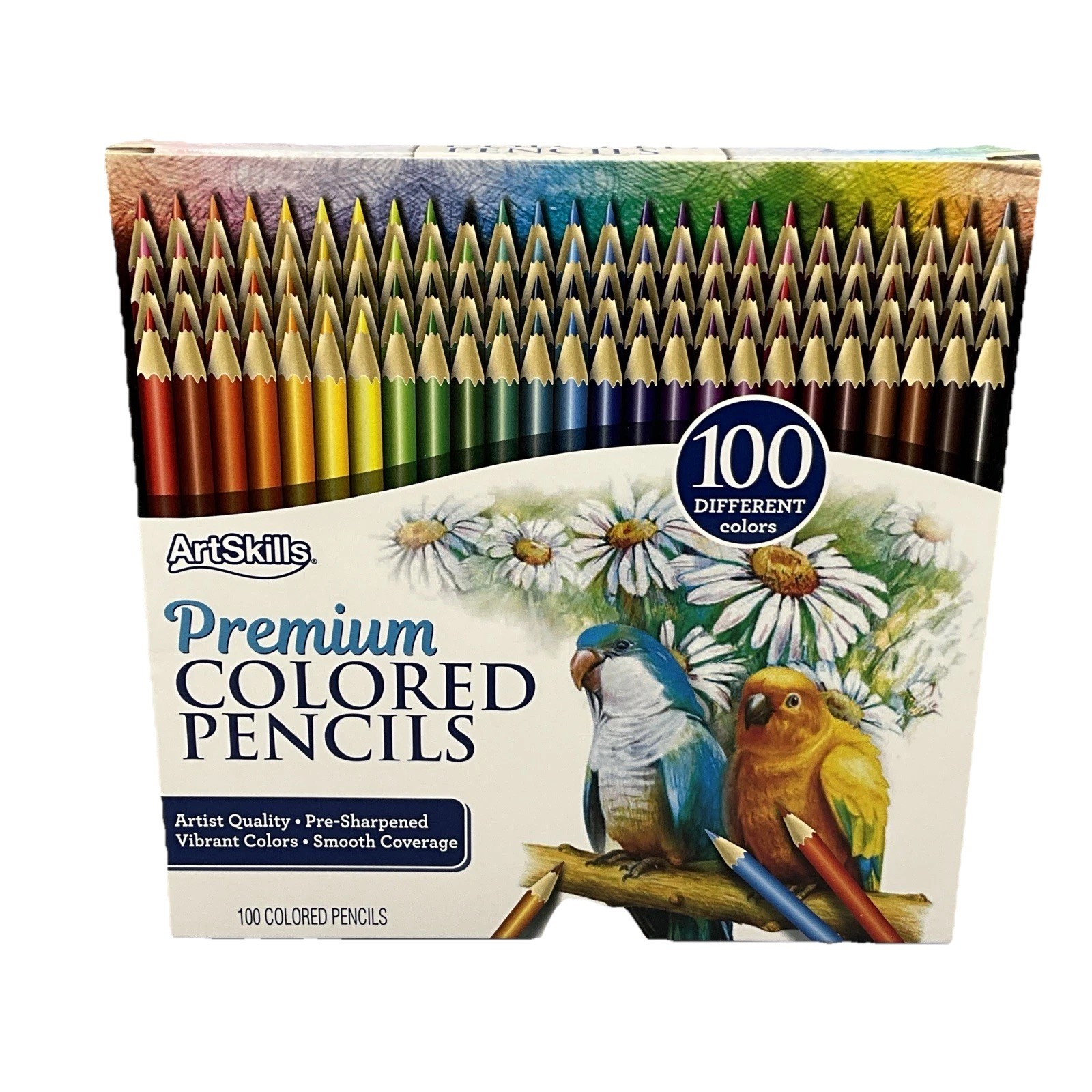 Set 100 Count Premium Artists Quality Pre Sharpened Non Toxi