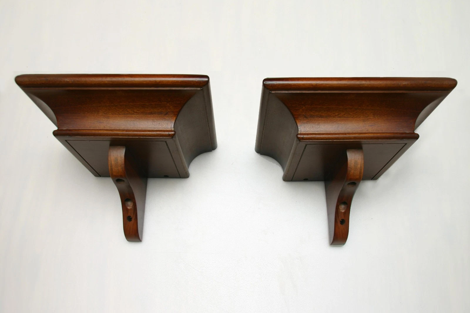 SOLID WOOD FLOATING WALL SHELVES (Set of 2)