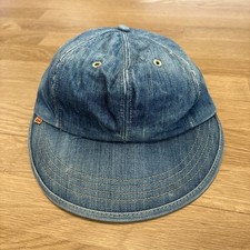 Vintage 80s Levi  s Levi Strauss Denim Stretch Fit Orange Tab Jean Hat Cap Wide