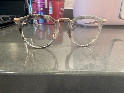 Valley eyeglass frame, Australian brand. Gray with gold