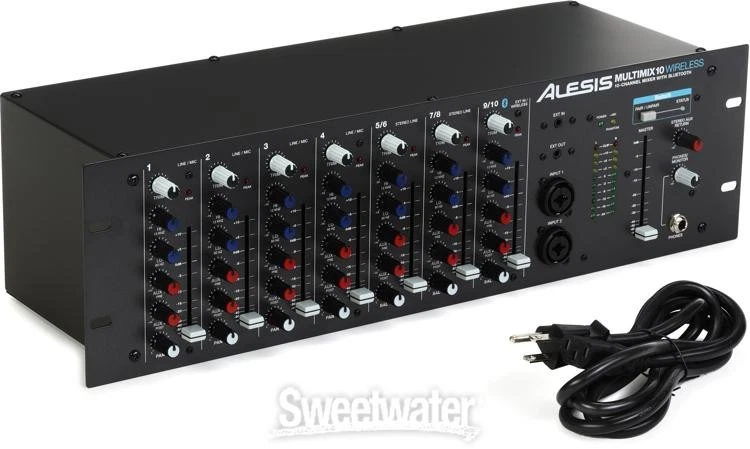 Alesis MultiMix 10 Wireless Rackmount Mixer with Bluetooth - Image 2 of 4