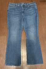 Terra Sky Women Plus Size 20W Tummy Control Blue Denim Jeans Stretch Bootcut