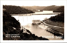 RPPC TN Norris Dam Hydroelectric Power Plant Aerial View by Clements