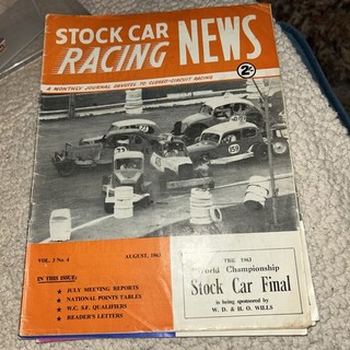 Stock car racing News volume 3 No. 4 August 1963