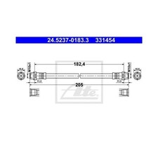 ATE Bremsschlauch hinten für Audi A4 A8 Skoda Superb 1 VW Passat+Variant