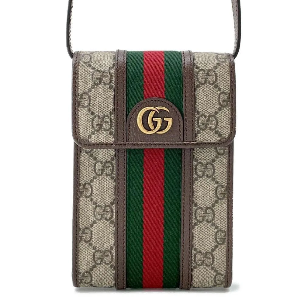 Gucci sac à bandoulière Off Dia GG Supreme PVC cuir 625757 GUCCI mini sac paix