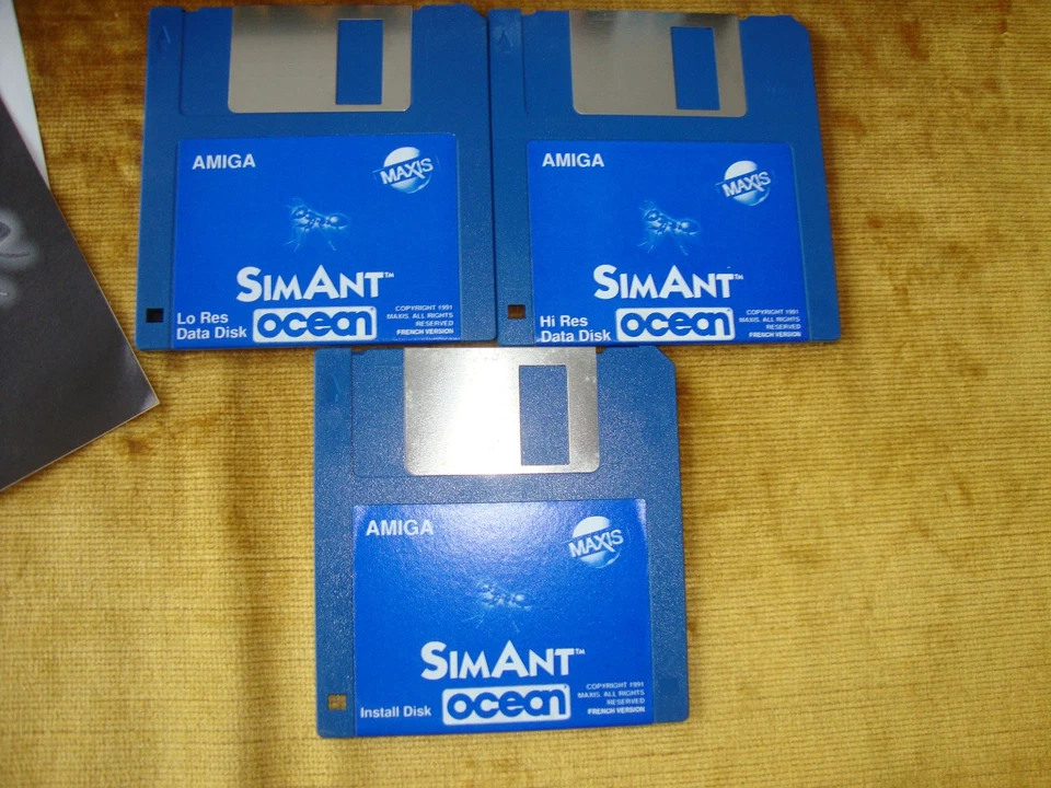 jeux vidéo vintage SIMANT disquettes CBN AMIGA  1991 OCEAN - Photo 3/4