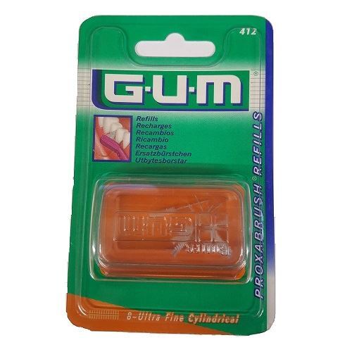 GUM Proxabrush Refills 8-Utra Fine Cylindrical (412) - Picture 1 of 4