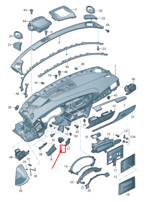 Audi A6 Avant C7 Kessy Modul Träger Halterung 4G0857289A NEU ORIGINAL