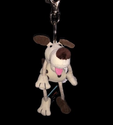 Jellycat ''Dingly Dangly Fido Keyring'' weiches Plüschtier Schlüsselanhänger J363 mit Etikett neu