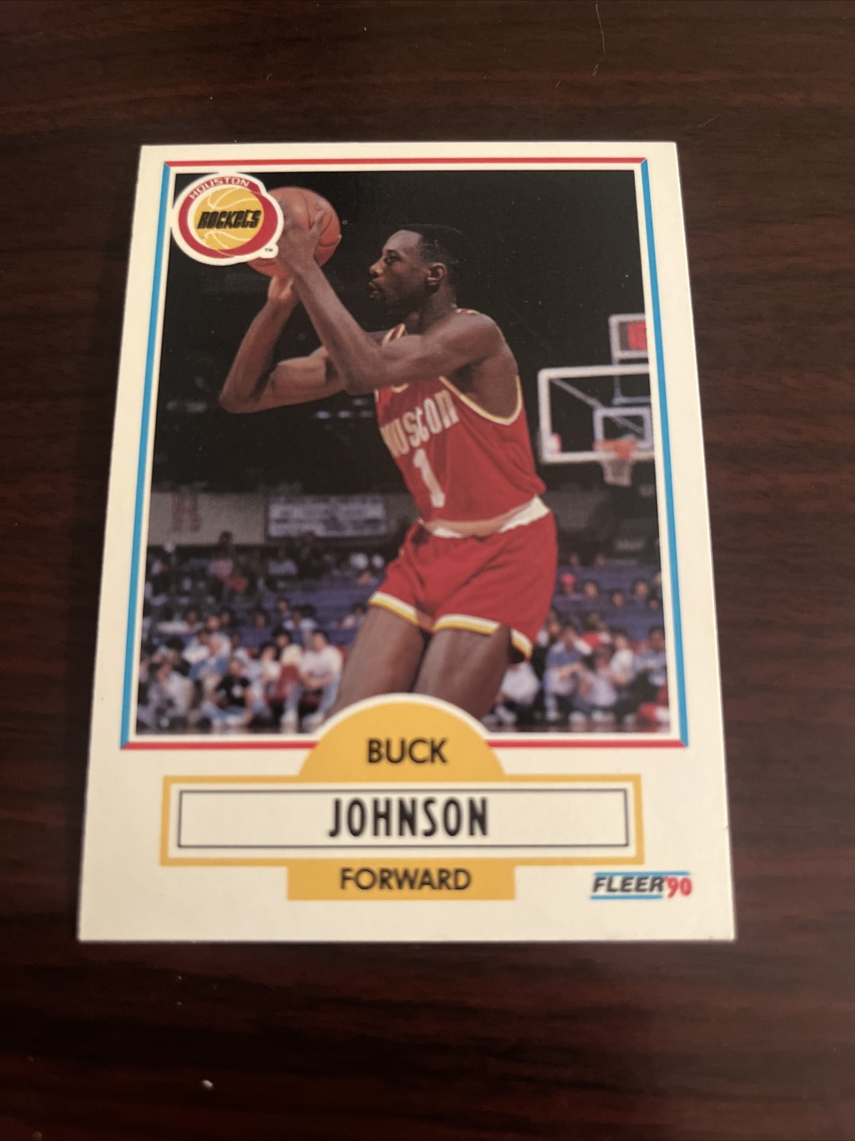 1990-91 Fleer Buck Johnson #71 Houston Rockets Alabama Crimson Tide