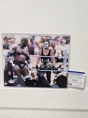 Sting Autographed Auto Photo PSA Authentic AH99970 Wrestling WWE