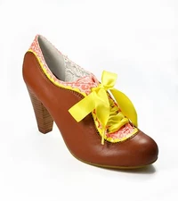 Poetic Licence Women Backlash Shoes Leather Bootie Tobacco Brown 7.5