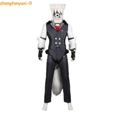 Game Zenless Zone Zero Von Lycaon Cosplay Men Suit Costume Plush Mask Outfits