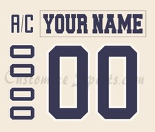 Milwaukee Admirals Customized Number Kit For  2022-2023 3rd Uniform