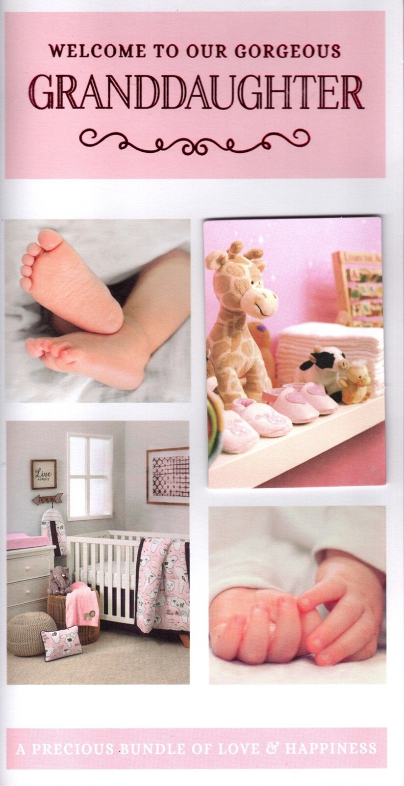 Welcome to Our Granddaughter Card For the Parents From the Grandparents