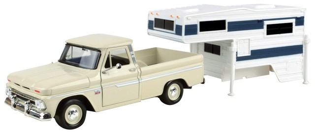 diecast truck and camper