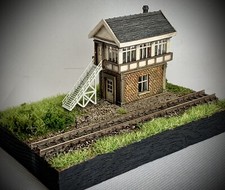 N Gauge Model Railway Building Detailed Resin Unassembled Signal Box Kit