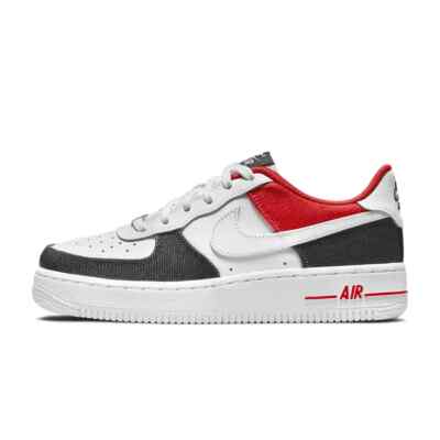 Nike Kinder Air Force 1 LV8 GS Schuh Turnschuh UK 4 weiß blau rot Sneaker DJ5180-100