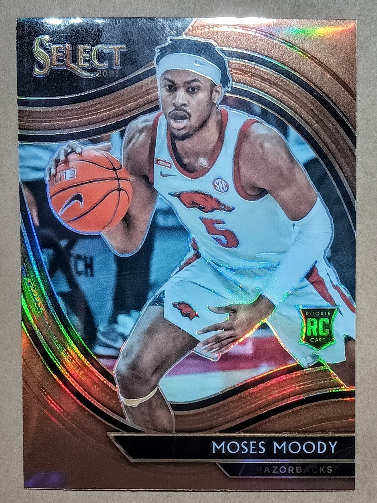 2021-22 Panini Chronicles Select Draft Picks #286 Moses Moody Rookie Arkansas