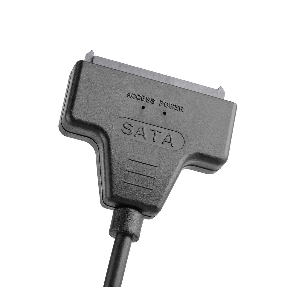 SATA to USB Cable 2.5 inch HDD PC Laptop SSD Hard Drive Data Power Cord Adapter - Image 2 of 4