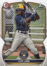 2023 Bowman Paper Prospects #BP-100 Luis Lara 1st Milwaukee Brewers