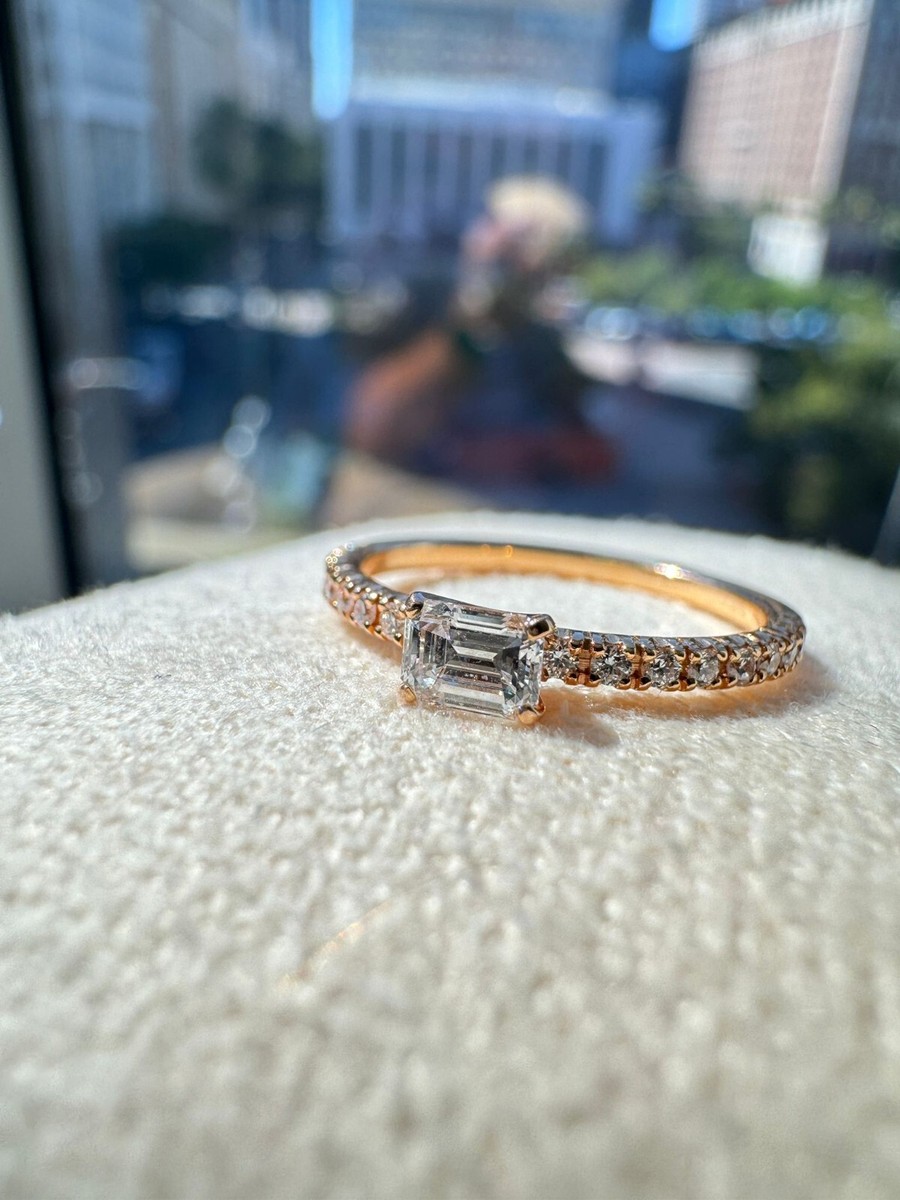 CARTIER ETINCELLE DE CARTIER RING 18K ROSE GOLD SIZE 45 W/ BOX AND