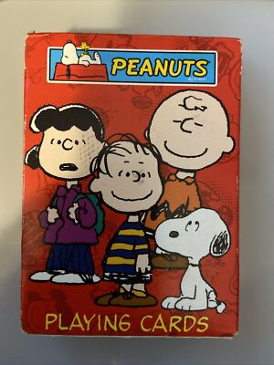Peanuts Playing Cards Deck by Hoyle 2004 United Features Syndicate Open Box