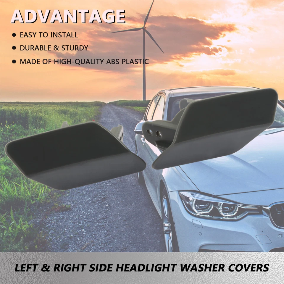 Kit de cubiertas de arandela de faros laterales izquierdo y derecho para BMW ActiveHybrid 3 2013-2015 Foto 2 de 4