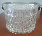Vintage MCM Teleflora Mid Century Glass Ice Bucket W/ Chrome Handle — photo 6