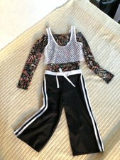 Multi Color "Graffiti" Print Adult Jazz/Hip Hop Dance Costume