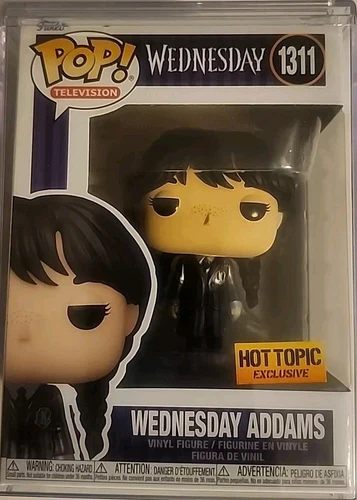 Funko Pop! Television 1311 Wednesday Addams  Hot Topic With UV POP Protector