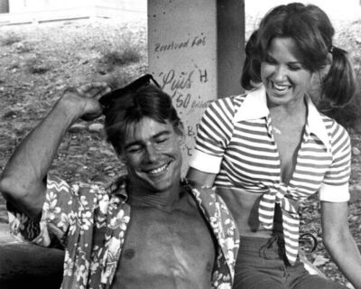 Big Wednesday 1978 Jan-Michael Vincent bare chested with Lee Purcell