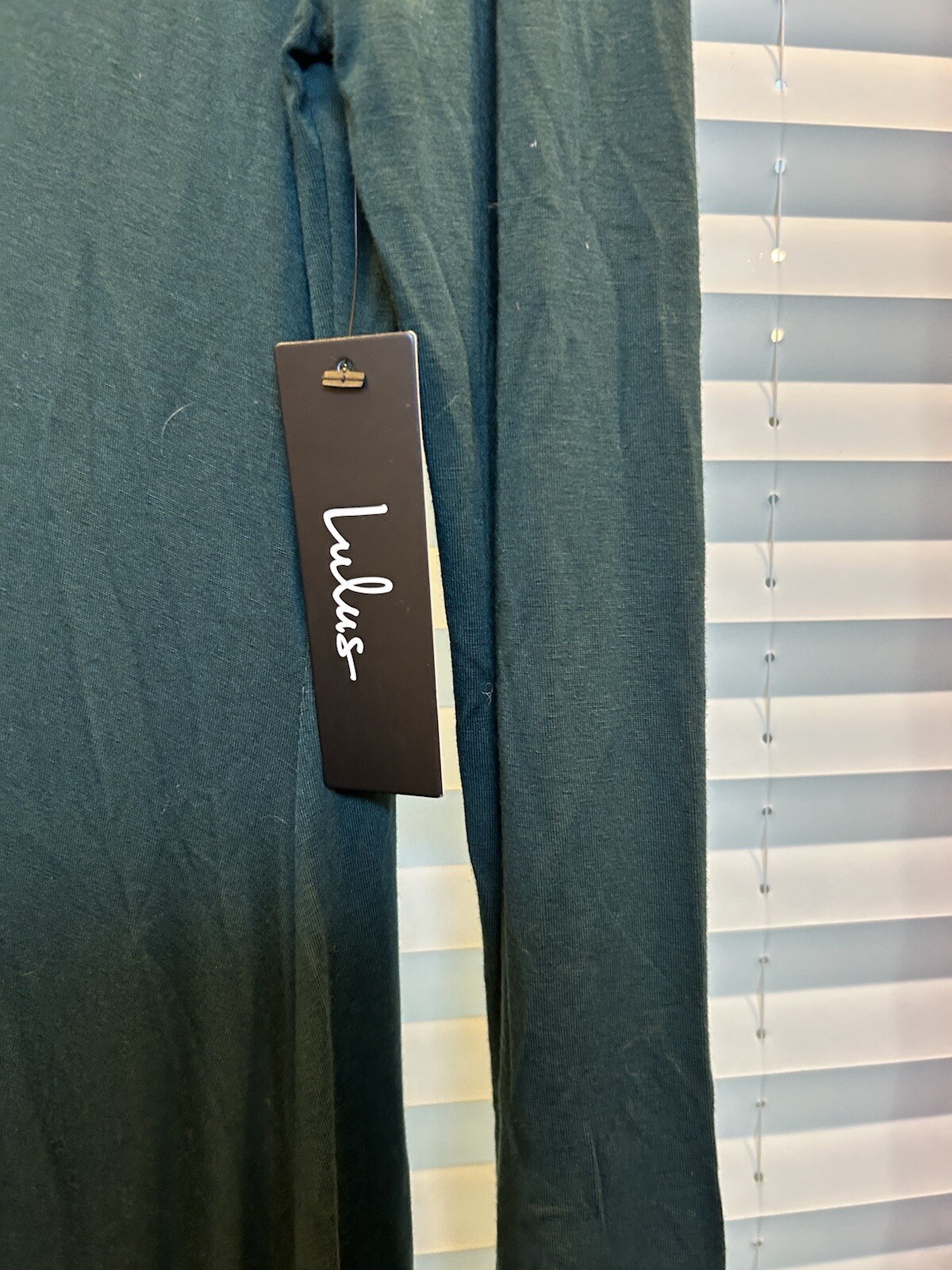 Lulus Long Sleeve Green Maxi Dress New With Tags Medium Cotton