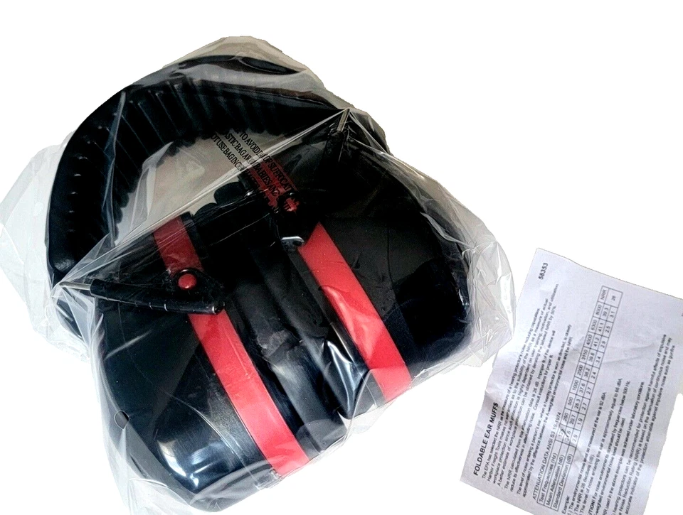 Manguitos orejeras plegables compactos Ranger 26 db NRR Foto 3 de 4