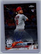 2018 Topps Chrome #RA-BV Breyvic Valera Rookie Autographs