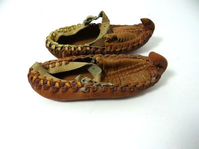 Traditional Handmade Child's Serbian Folklore Leather Shoes