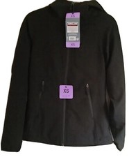 Kirkland Women's Coat Size Xs Black, Faux Fur Lined Parka Hooded Jacket Nwt