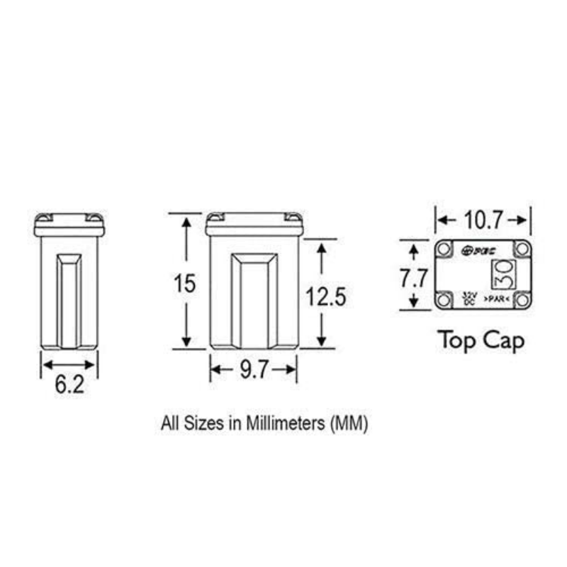 25 Pack Micro Cartridge Fuses LowProfile FMM Fuses Kit MCASE Type eBay